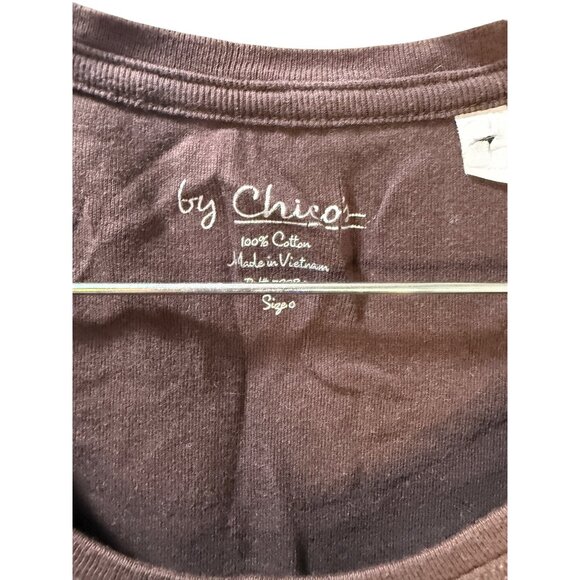 By Chicos Brown Cotton Sleeveless‎ Tank Top Size 0 - Picture 3 of 6